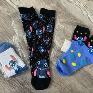 Lilo & Stitch 3 Pair Lot Unisex/ Woman's Socks